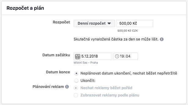 facebook reklama