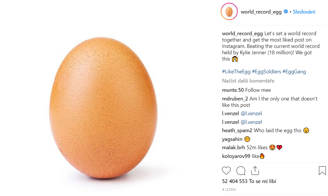 instagram egg