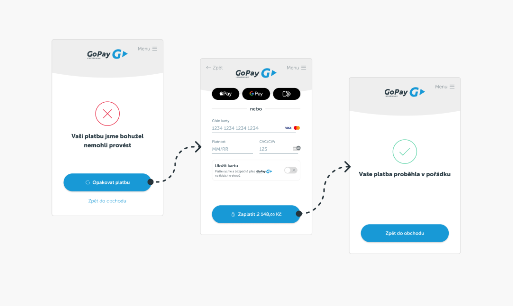 Restart platby GoPay