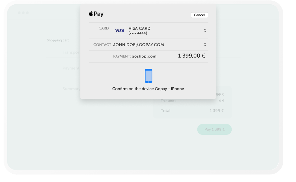 Apple Pay GoPay